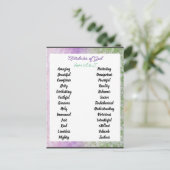 Carte Postale Attributs de Dieu de A à Zed (Debout devant)