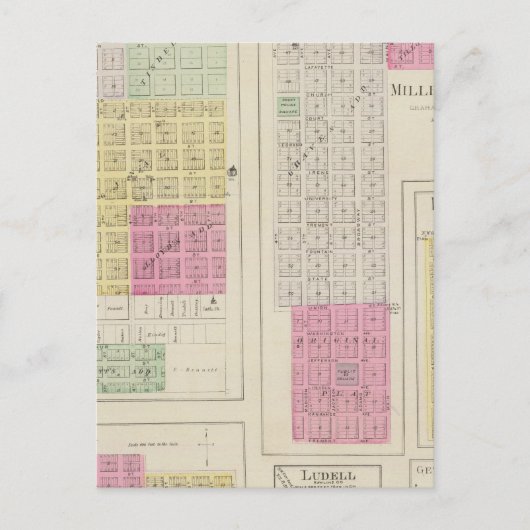 Carte Postale Atwood, Millbrook, Roscoe, Celia, Ludell, Kansas (Devant)