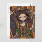 Carte postale "Au bal Masquerade" (Devant / Derrière)