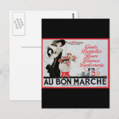 Carte Postale Au Bon Marche (Devant / Derrière)
