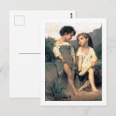 Carte Postale Au bord du ruisseau, Bouguereau (Devant / Derrière)