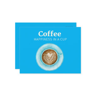 Carte postale au café