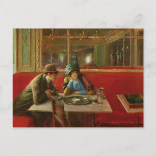 Carte Postale Au Café