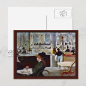 Carte Postale Au Café De Manet Edouard (Devant / Derrière)