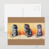 Carte Postale Au Cat Show, Louis Wain (Devant / Derrière)