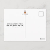 Carte postale au chocolat blanc (Dos)