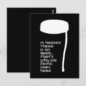 Carte Postale Au Ciel il n'y a pas de bière (Devant / Derrière)