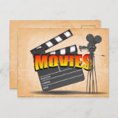 Carte Postale Au cinéma Vintage (Devant / Derrière)