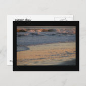 carte postale au coucher du soleil (Devant / Derrière)