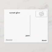 carte postale au coucher du soleil (Dos)