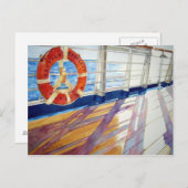 Carte Postale Au coucher du soleil (Devant / Derrière)