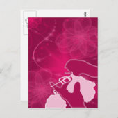 carte postale au crochet psychédélique (Devant / Derrière)