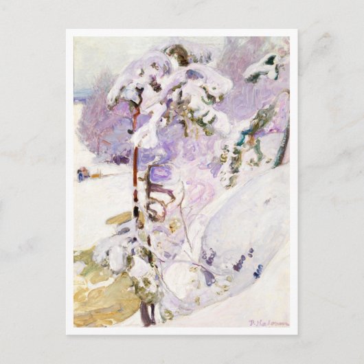 Carte Postale Au début du printemps, Pekka Halonen (Devant)