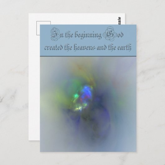 Carte Postale Au début fractal (Devant / Derrière)