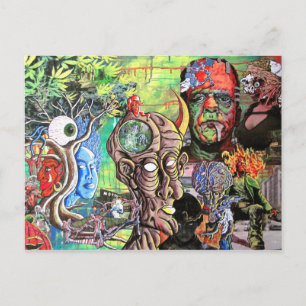 CARTE POSTALE "AU-DELÀ DE L'ESPRIT"