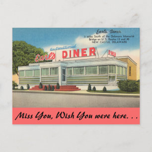 Carte Postale Au Delaware, Earl's Diner