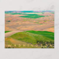 Au-dessus de la Palouse peinte de la Butte Steptoe