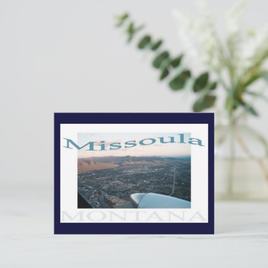 Carte Postale Au-dessus de Missoula, Montana (Debout devant)