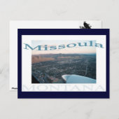 Carte Postale Au-dessus de Missoula, Montana (Devant / Derrière)