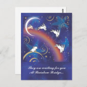 CARTE POSTALE AU-DESSUS DU PONT EN COURSE (Devant / Derrière)