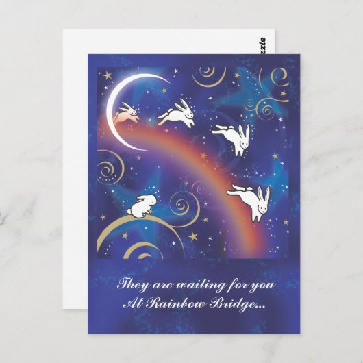 CARTE POSTALE AU-DESSUS DU PONT EN COURSE (Devant / Derrière)