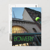 Carte Postale Au fond du bowery (Devant / Derrière)