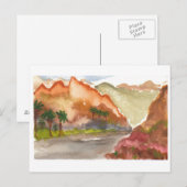 Carte Postale Au fond du désert (Devant / Derrière)