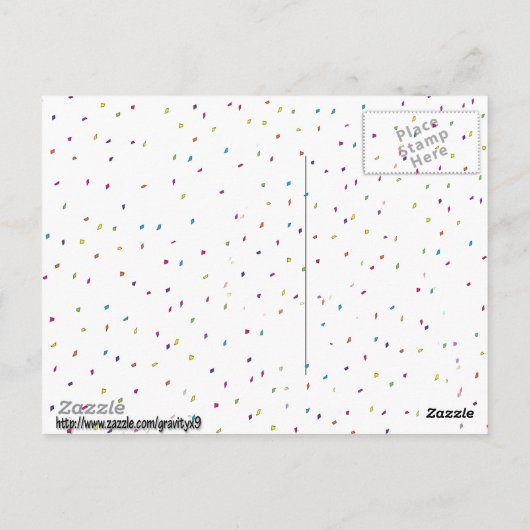 Carte Postale Au garçon d'anniversaire ! (Dos)