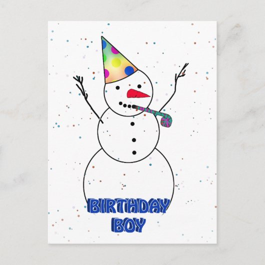 Carte Postale Au garçon d'anniversaire ! (Devant)