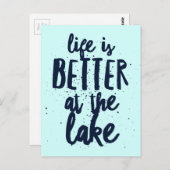 Carte Postale Au lac (Devant / Derrière)