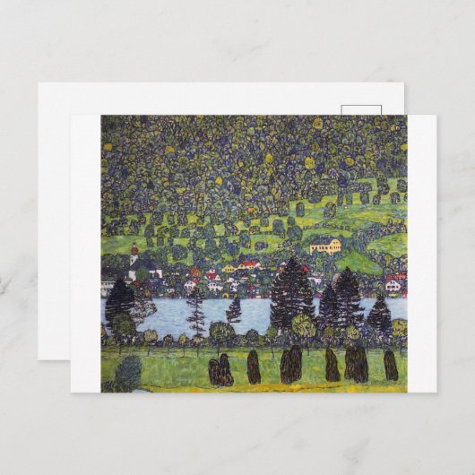 Carte Postale Au Lac Atter, Gustav Klimt (Devant / Derrière)