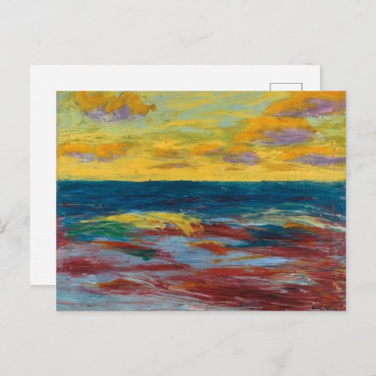 Carte Postale Au large d'Alsen | Emil Nolde | (Devant / Derrière)