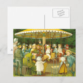 Carte Postale Au Merry Go Round (Devant / Derrière)