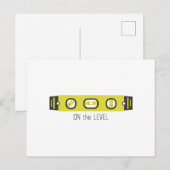 Carte Postale Au Niveau (Devant / Derrière)