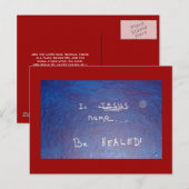 CARTE POSTALE AU NOM DE JÉSUS - 1118 (Devant / Derrière)