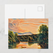 Carte Postale Au nord de la montagne (Devant / Derrière)