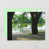 CARTE POSTALE AU PARC (Devant / Derrière)