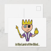 Carte Postale Au Pays Des Aveugles (Devant / Derrière)