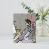 Carte Postale Au piano (Debout devant)