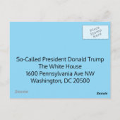 Carte postale au président Trump (Dos)
