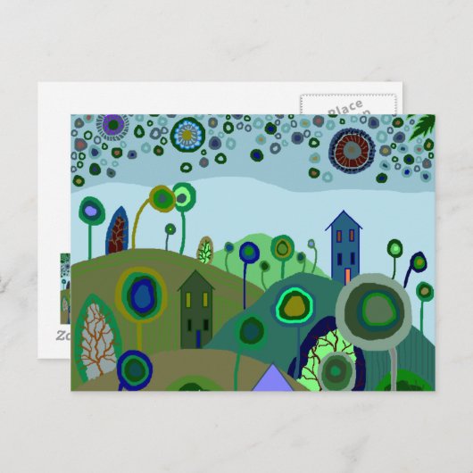 Carte Postale Au Printemps (Devant / Derrière)