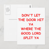 Carte Postale au revoir (Devant / Derrière)