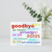 Carte Postale Au revoir (Debout devant)