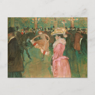 Carte Postale Au Rouge : La Danse de Toulouse-Lautrec