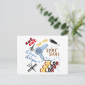 Carte Postale Au Salon De Coiffure (Debout devant)