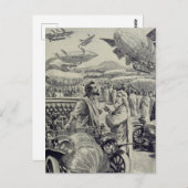 Carte Postale "Au spectacle aérien" (Devant / Derrière)