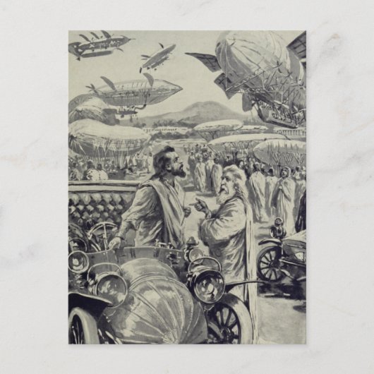 Carte Postale "Au spectacle aérien" (Devant)