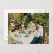 Carte Postale Au Tea-Table, 1888 (Devant / Derrière)