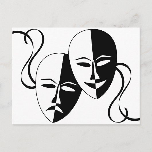 Carte Postale Au théâtre ! (Devant)