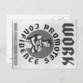 Carte Postale Au travail (Devant / Derrière)